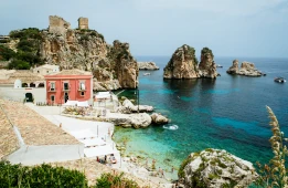 House on a bay of Scopello
